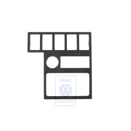 VW Original Recepcion Conmutador Negro Satinado - 7D1858100A 01C