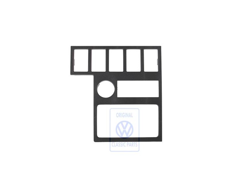 VW Original Recepcion Conmutador Negro Satinado - 7D1858100A 01C