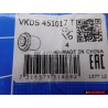 2x SKF Trasero Juego Cuerpo Del Eje Cojinete Metal-Goma - VKDS 451017 T