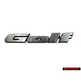 VW Original GOLF Trasero Rotulo Insignia Emblema Plata Cepillada - 191853687J