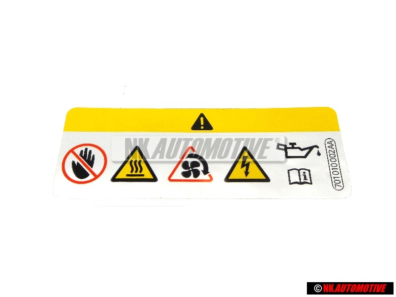 VW Original Adhesivo Carga Excesiva Aceite Motor - 701010002AA