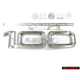 Audi Original 100 Trasero Rotulo Insignia Emblema Cromo - 4A9853741 2ZZ