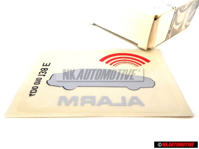 Audi Original Adhesivo 'Alarm' - 4D0010138E