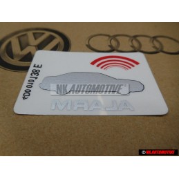 Audi Original Adhesivo 'Alarm' - 4D0010138E