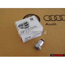 VW Original Puerto De Carga Usb Doble - 000051443D