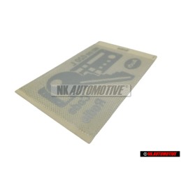 VW Original Placa 'Radiocodificacion' - 893010020L