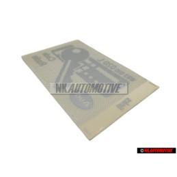 VW Original Placa 'Radiocodificacion' - 893010020L