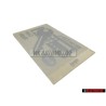 VW Original Placa 'Radiocodificacion' - 893010020L