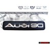 Audi Original AUDI 90 Tablero Rotulo Insignia Emblema Negro Cromo - 893853682B