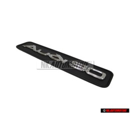 Audi Original AUDI 90 Tablero Rotulo Insignia Emblema Negro Cromo - 893853682B