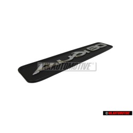 Audi Original AUDI 90 Tablero Rotulo Insignia Emblema Negro Cromo - 893853682B