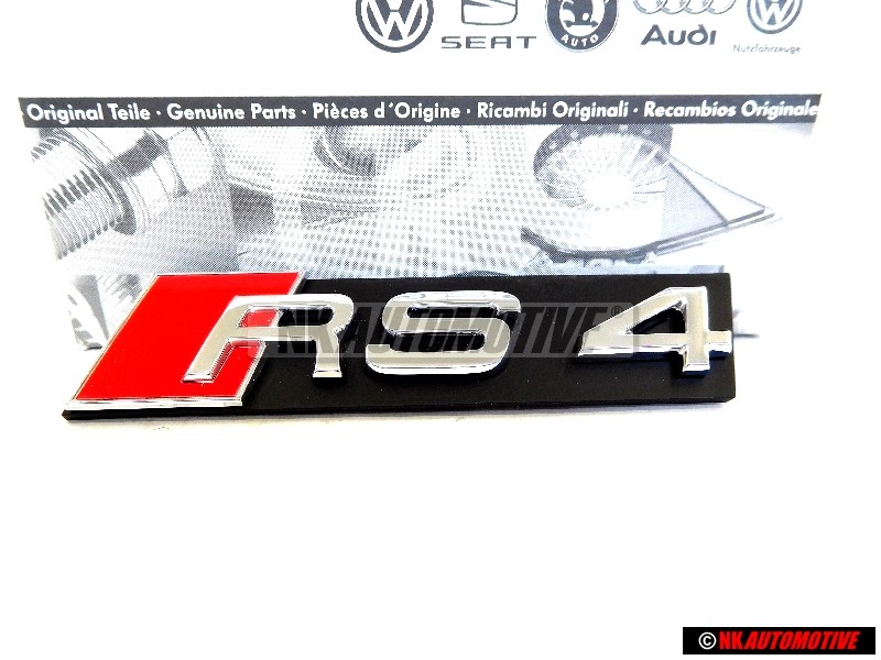 Audi Original RS4 Frente Rotulo Insignia Emblema - 8D9853736A 2ZZ