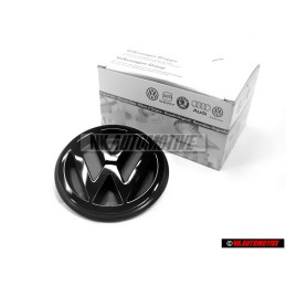 VW Original Trasero Simbolo Insignia Emblema Negro - 357853601B 041