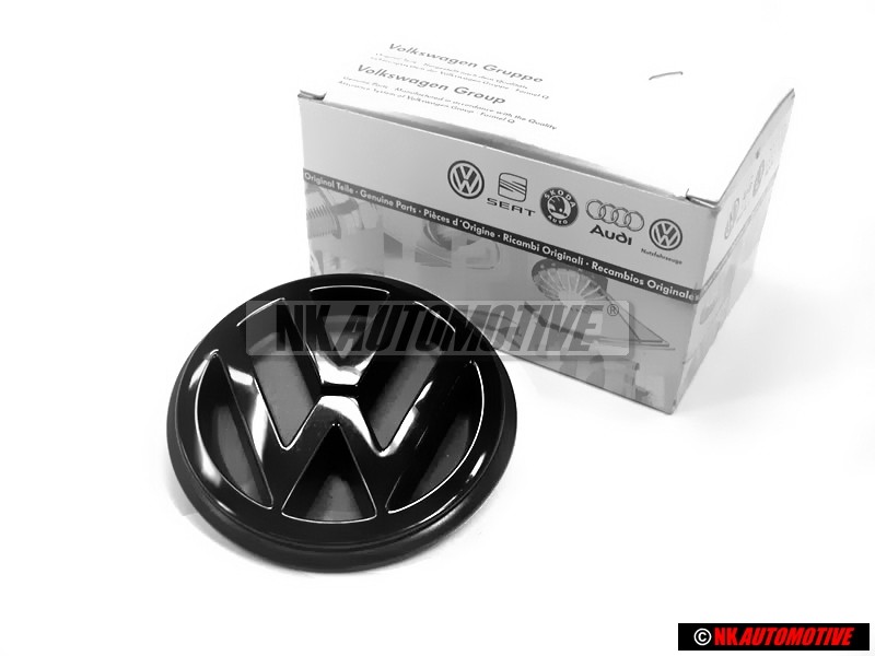 VW Original Trasero Simbolo Insignia Emblema Negro - 357853601B 041