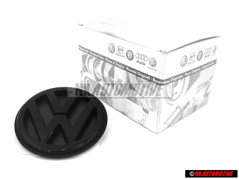 VW Original Trasero Simbolo Insignia Emblema Negro - 1H5853630C 041