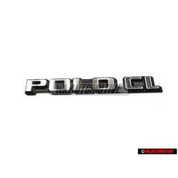 VW Original POLO CL Trasero Rotulo Insignia Emblema Plata Cepillada - 874853687A