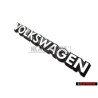 VW Original VOLKSWAGEN Trasero Rotulo Insignia Emblema Blanco - 321853685C QK6