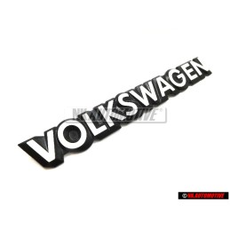 VW Original VOLKSWAGEN Trasero Rotulo Insignia Emblema Blanco - 321853685C QK6