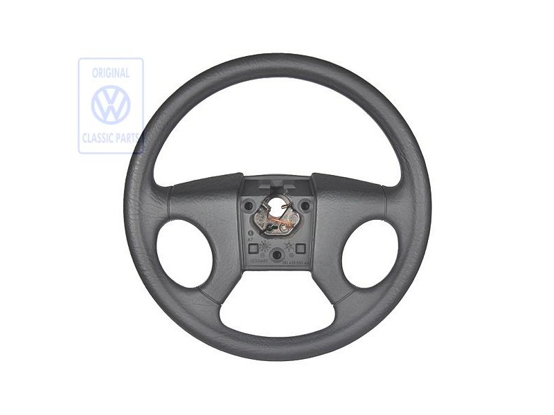 VW Original Volante Deportivo Negro Satinado - 191419091AK01C