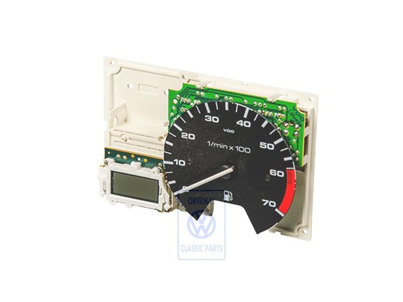 VW Original Cuentarrevoluciones Con Reloj Digital Y Aparato Mando - 193919253