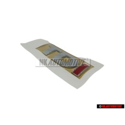 VW Original TDI Trasero Rotulo Insignia Emblema Cromo Rojo - 3B0853675ABGQF