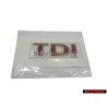 VW Original TDI Trasero Rotulo Insignia Emblema Rojo - 1J0853675ACGQF