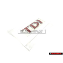 VW Original TDI Trasero Rotulo Insignia Emblema Rojo - 1J0853675ACGQF