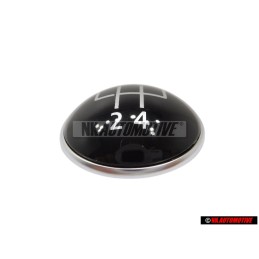 VW Original 5-Velocidades Palanca De Cambio Emblema Negro Cromo - 1K0711144H