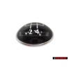 VW Original 5-Velocidades Palanca De Cambio Emblema Negro Cromo - 1K0711144H