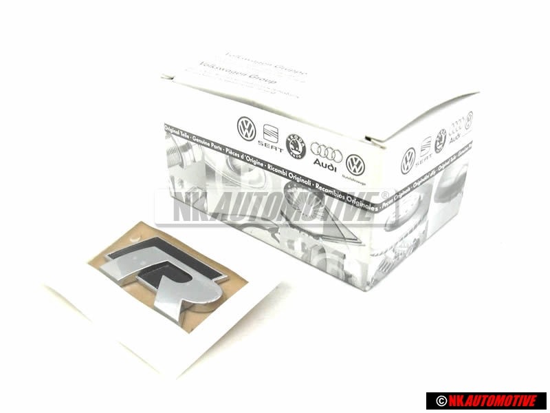 VW Original R-LINE Trasero Rotulo Insignia Emblema Cromo - 1K8853675K FOD