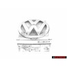 VW Original Frente Simbolo Insignia Emblema Cromo - 5G0853601 2ZZ
