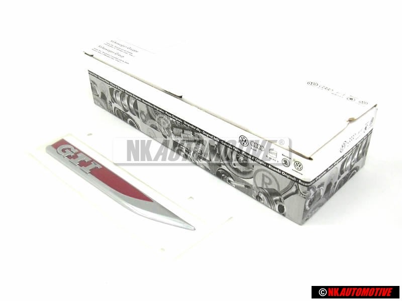 VW Original GTI Lado Rotulo Insignia Emblema Cromo Rojo - 5G0853688M JZQ