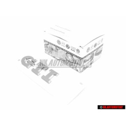 VW Original GTI Trasero Rotulo Insignia Emblema Cromo - 6C0853675C 2ZZ