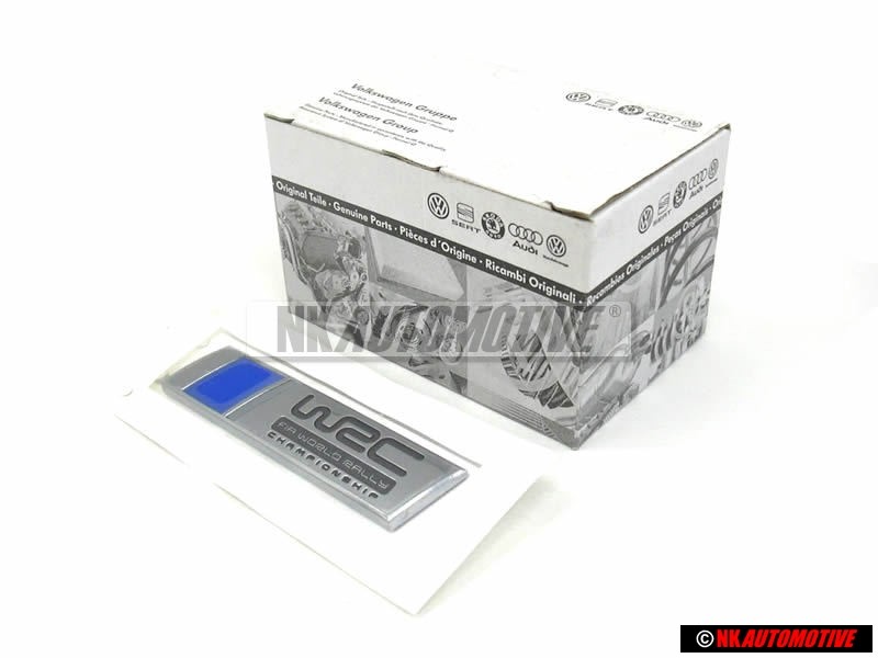 VW Original FIA WRC Trasero Rotulo Insignia Emblema - 6R0853675R FM8