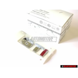VW Original GTI Trasero Rotulo Insignia Emblema Cromo Rojo - 1J0853675AHGQF