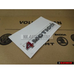 VW Original 4MOTION Trasero Rotulo Insignia Emblema Cromo Rojo - 3B0853675AEGQF