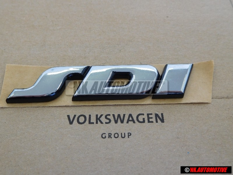 VW Original SDI Trasero Rotulo Insignia Emblema Cromo - 1H0853675D Z10