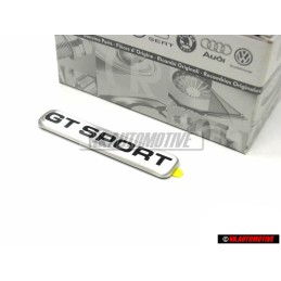 VW Original GT SPORT Lado Rotulo Insignia Emblema Plata - 1J0853688 61E