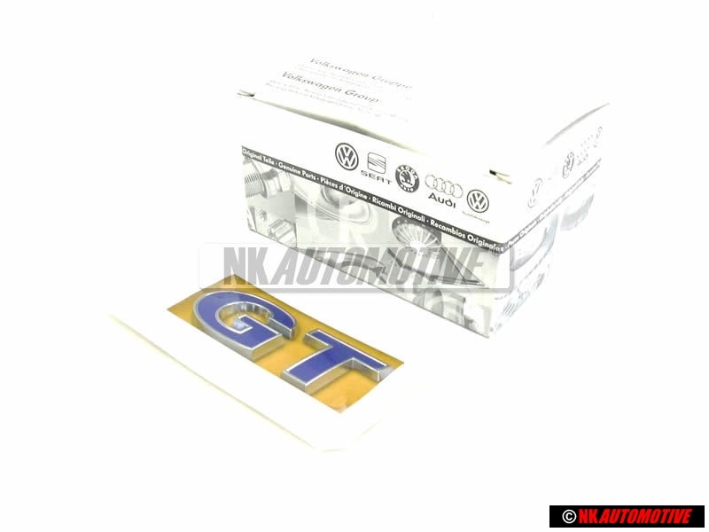 VW Original GT Trasero Rotulo Insignia Emblema Cromo Azul - 6R0853675S AFL
