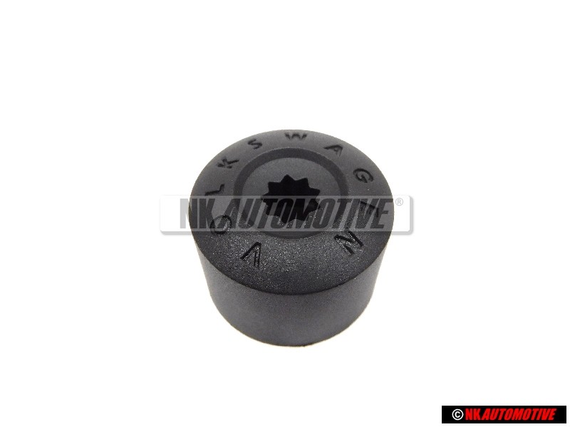 VW Original Capuchon P. Tornillo Rueda Negro Satinado - 1K0601173A 9B9