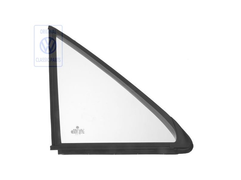 VW Original Cristal De Puerta Fijo Con Junta - 191845242A