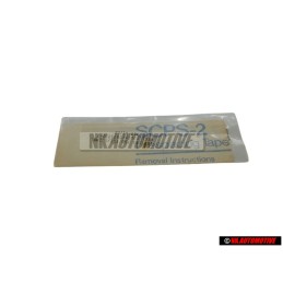 VW Original Rotulo Autoadhesivo Negro Satinado/Plata Titani - 165853750B TB1