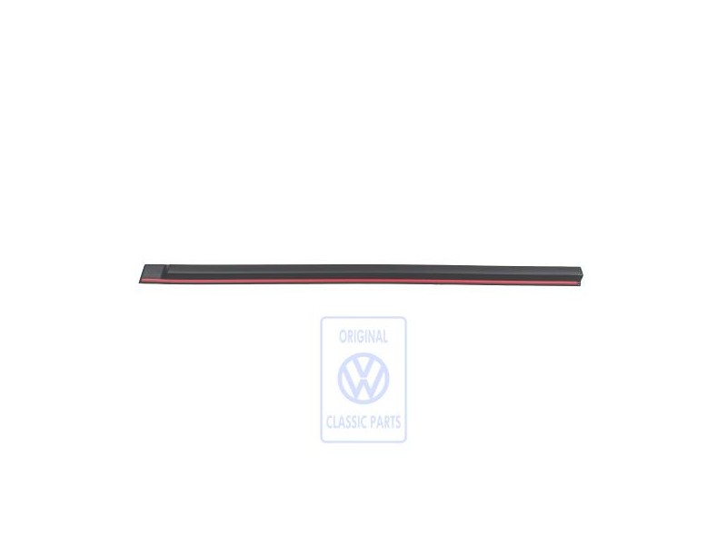 VW Original Moldura Protectora Para Puerta Negro Satinado/Rojo - 167853516 QS2