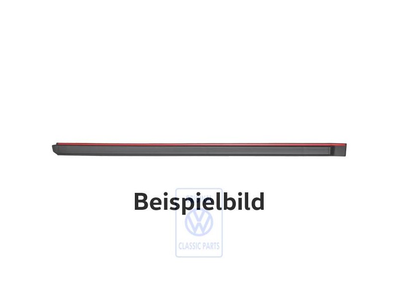 VW Original Moldura Protectora Para Puerta Negro Satinado/Rojo - 167853753 QS2