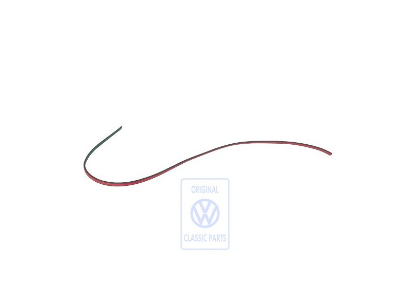 VW Original Liston Adorno P. Puerta Rojo Marte - 193853413E QS2