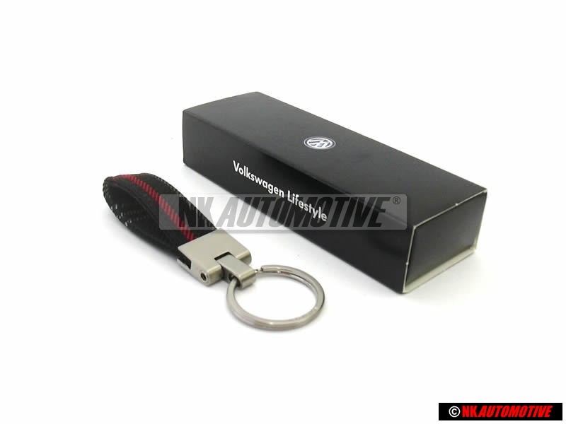 VW Original Llavero Negro/Rojo - 1KM087013B 6J1