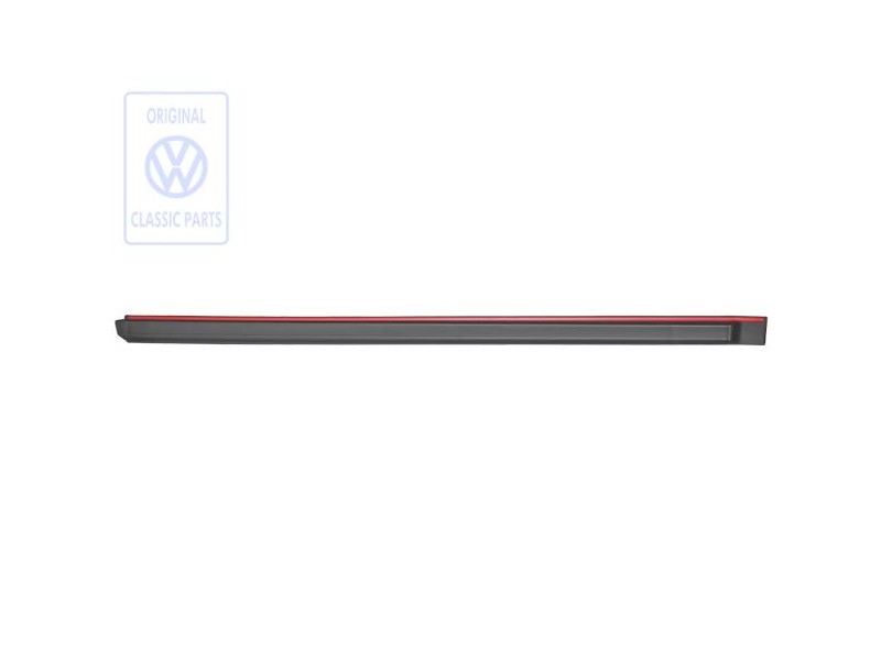 VW Original Moldura Protectora Para Puerta Negro Satinado/Rojo - 165853516 QS2