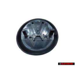 VW Original Trasero Simbolo Insignia Emblema Plata Cepillada - 327853601