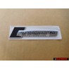 Audi Original SUPERCHARGED Lado Rotulo Insignia Emblema Negro Cromo - 4F0853601