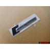 Audi Original SUPERCHARGED Lado Rotulo Insignia Emblema Negro Cromo - 4F0853601